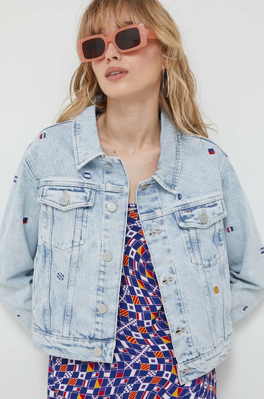 

Джинсовая куртка Tommy Jeans женская переходная