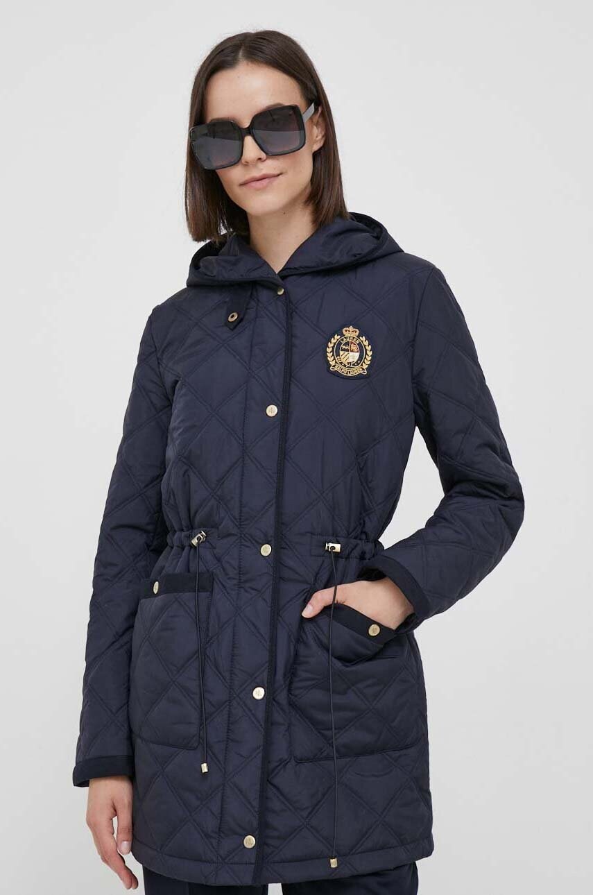 

Куртка Lauren Ralph Lauren жіноча колір синій перехідна
