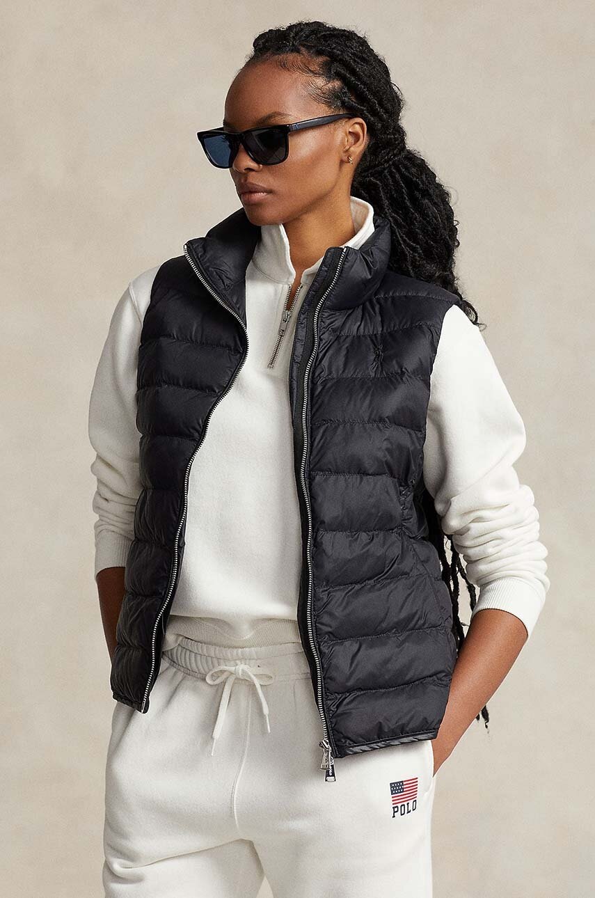 

Безрукавка Polo Ralph Lauren женский цвет чёрный зимний