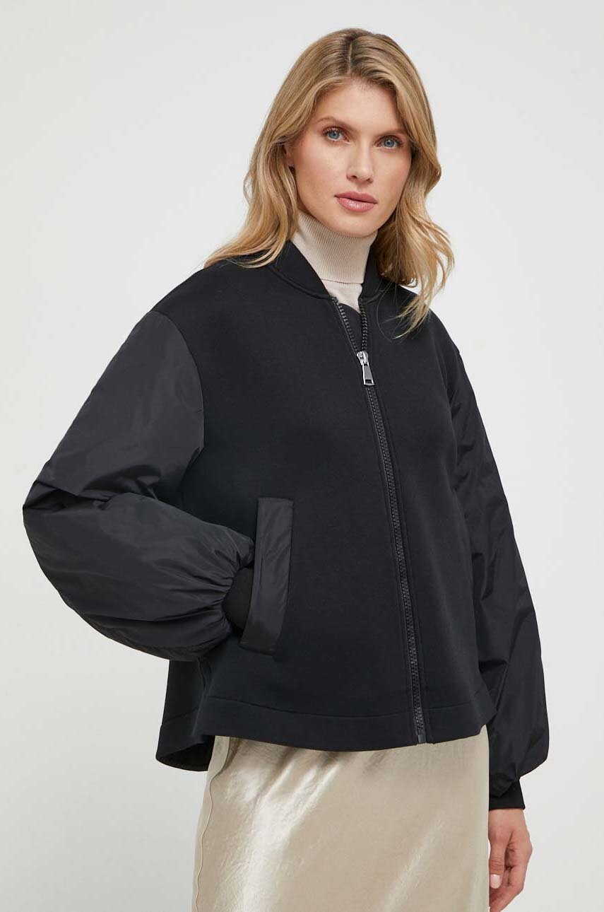 

Куртка Weekend Max Mara жіноча колір чорний перехідна