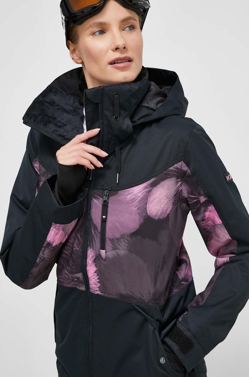 Bunda Roxy Presence Parka fialová barva - fialová - Hlavní materiál: 100 % Polyester Výplň: 100