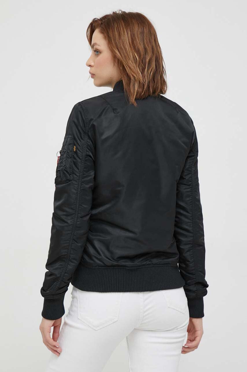 Μπουφάν bomber Alpha Industries MA-1 VF 59 Wmn γυναικείο, χρώμα: μαύρο F30 φωτογραφία