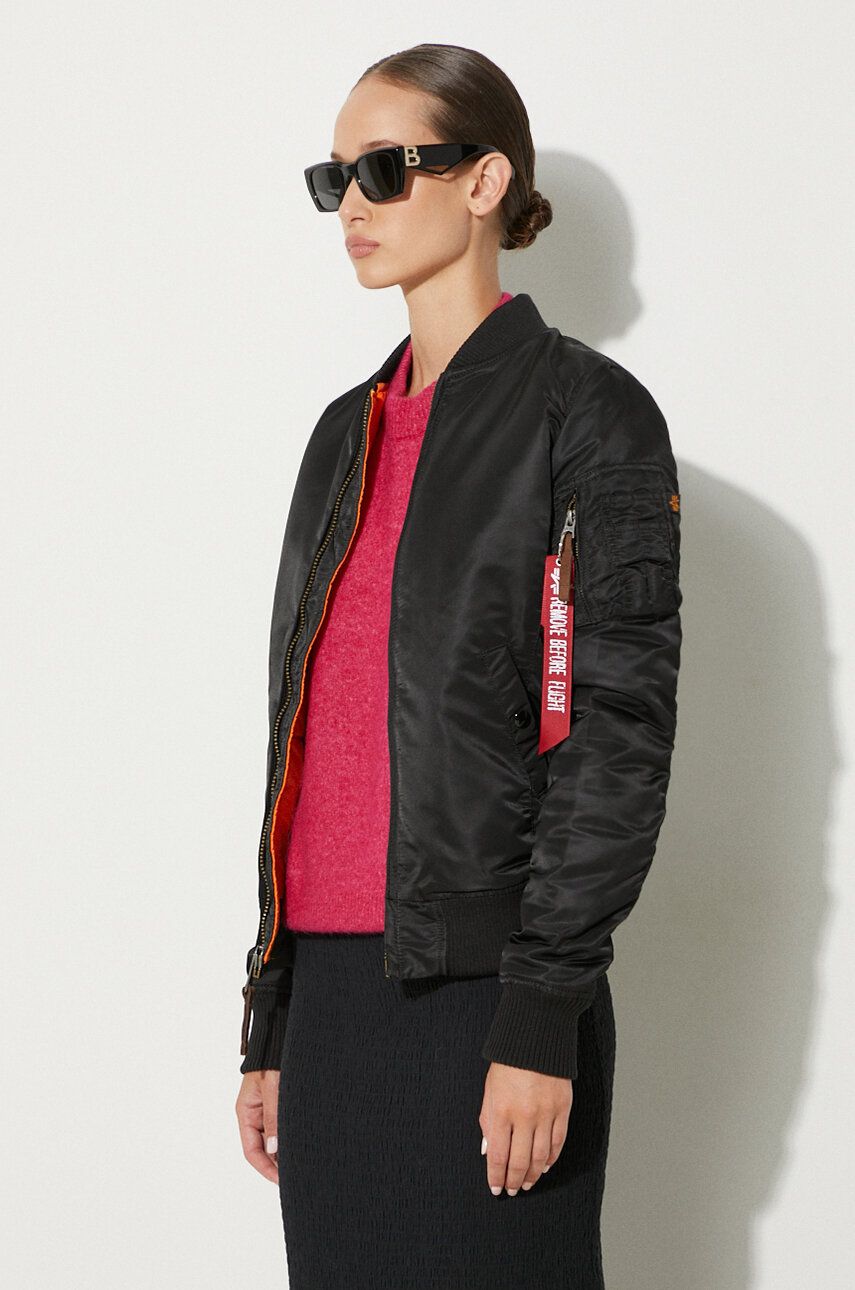 Bomber bunda Alpha Industries MA-1 VF 59 Wmn černá barva, přechodná