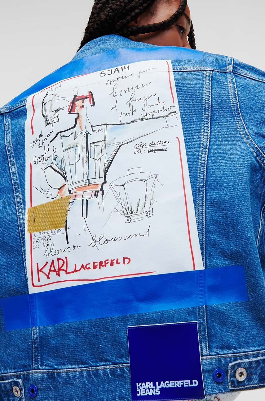 

Джинсовая куртка Karl Lagerfeld Jeans женская переходная oversize