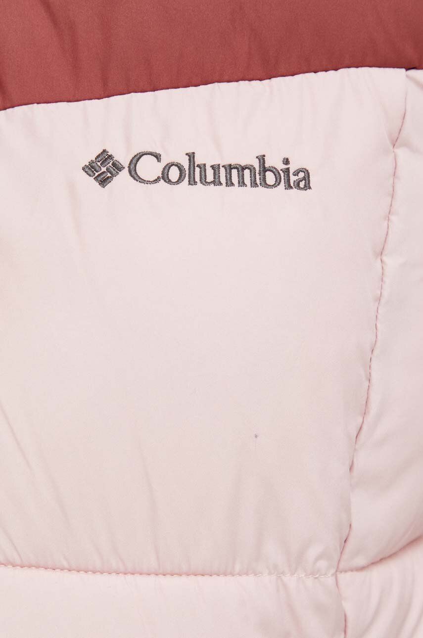 Columbia kurtka damska kolor różowy zimowa
