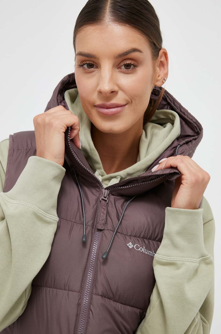 Αμάνικο μπουφάν Columbia Pike Lake Ins II χρώμα: μοβ φωτογραφία