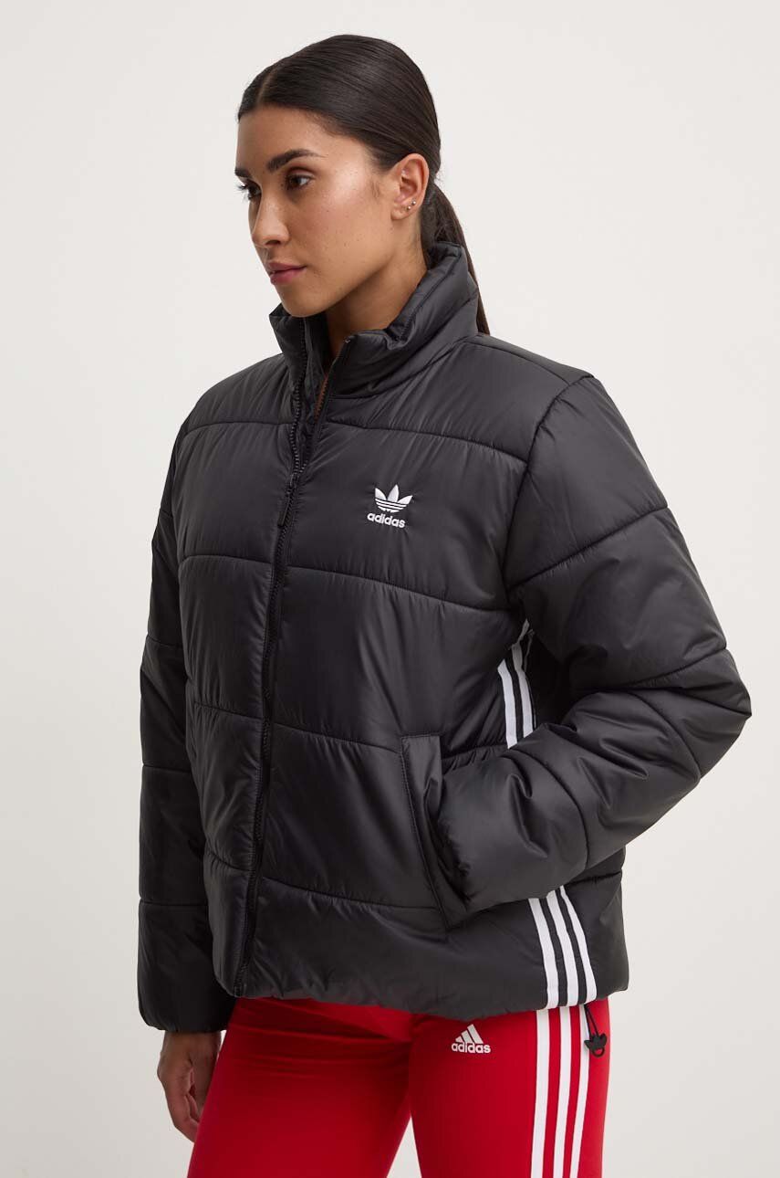 Adidas Originals Geaca Adicolor Puffer Femei, Culoarea Negru, De Iarna Ii8455