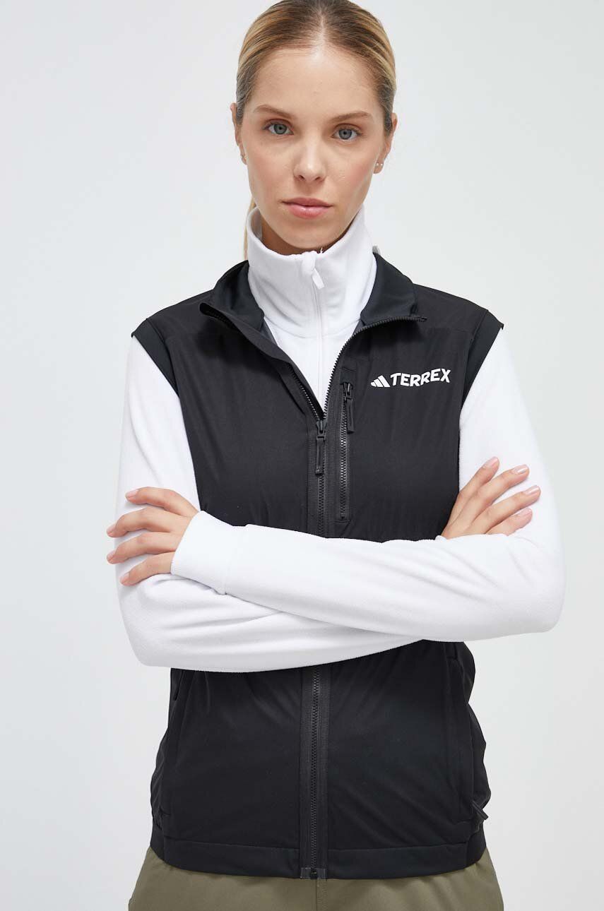 Sportovní vesta adidas TERREX Xperior černá barva - černá - Materiál č. 1: 100 % Recyklovaný polyest