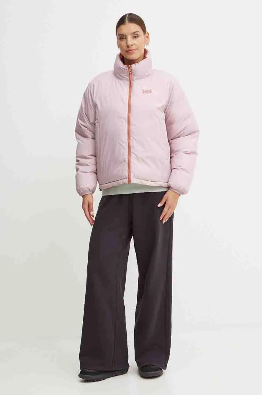 Helly Hansen kifordítható dzseki női, rózsaszín, téli, oversize termék 2. képe