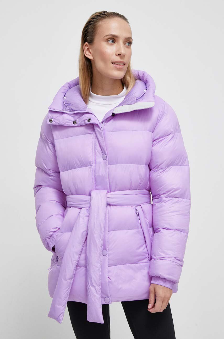 E-shop Bunda Helly Hansen dámská, fialová barva, zimní