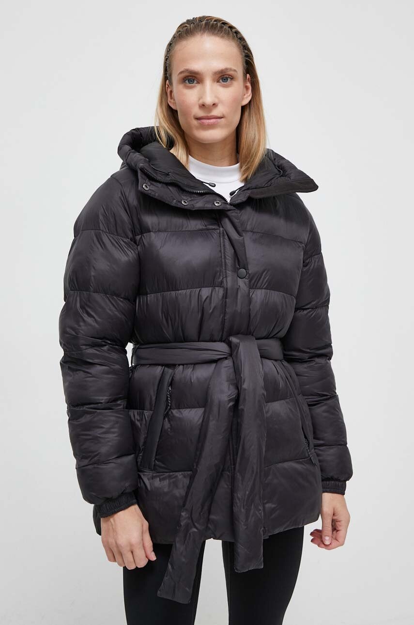 Helly Hansen Geaca Femei, Culoarea Negru, De Iarna