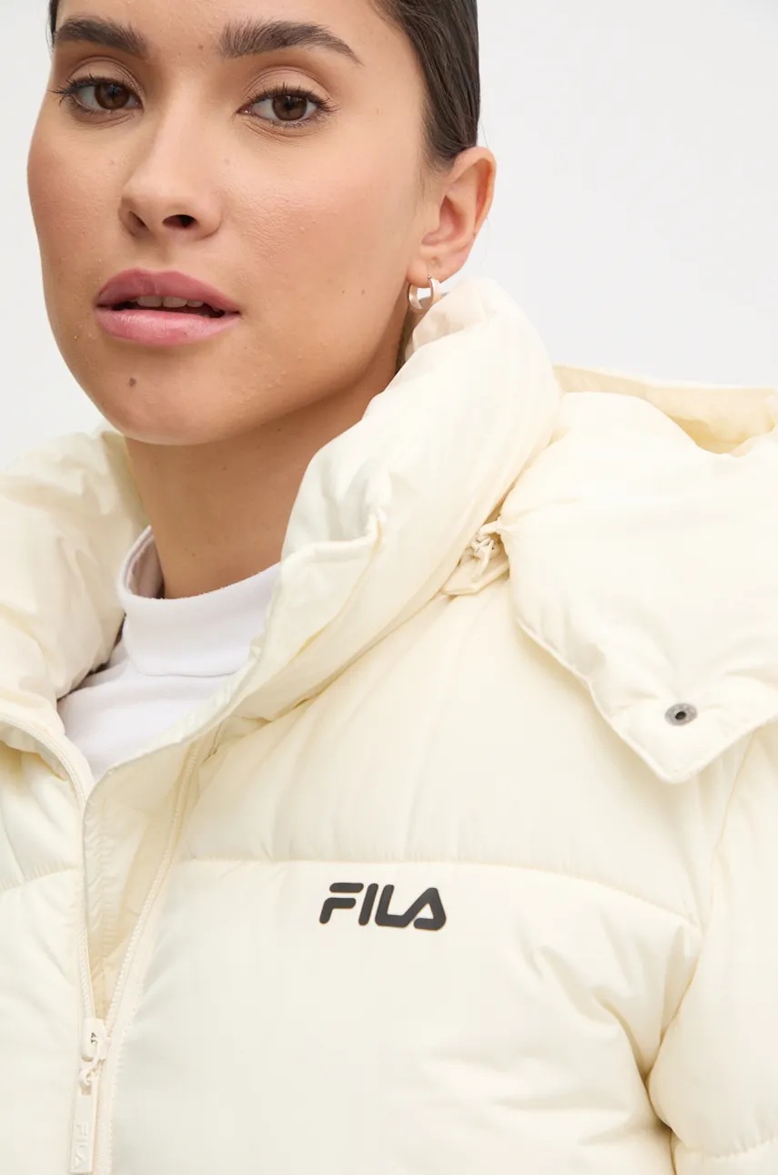 Куртка Fila жіноча колір бежевий зимова 