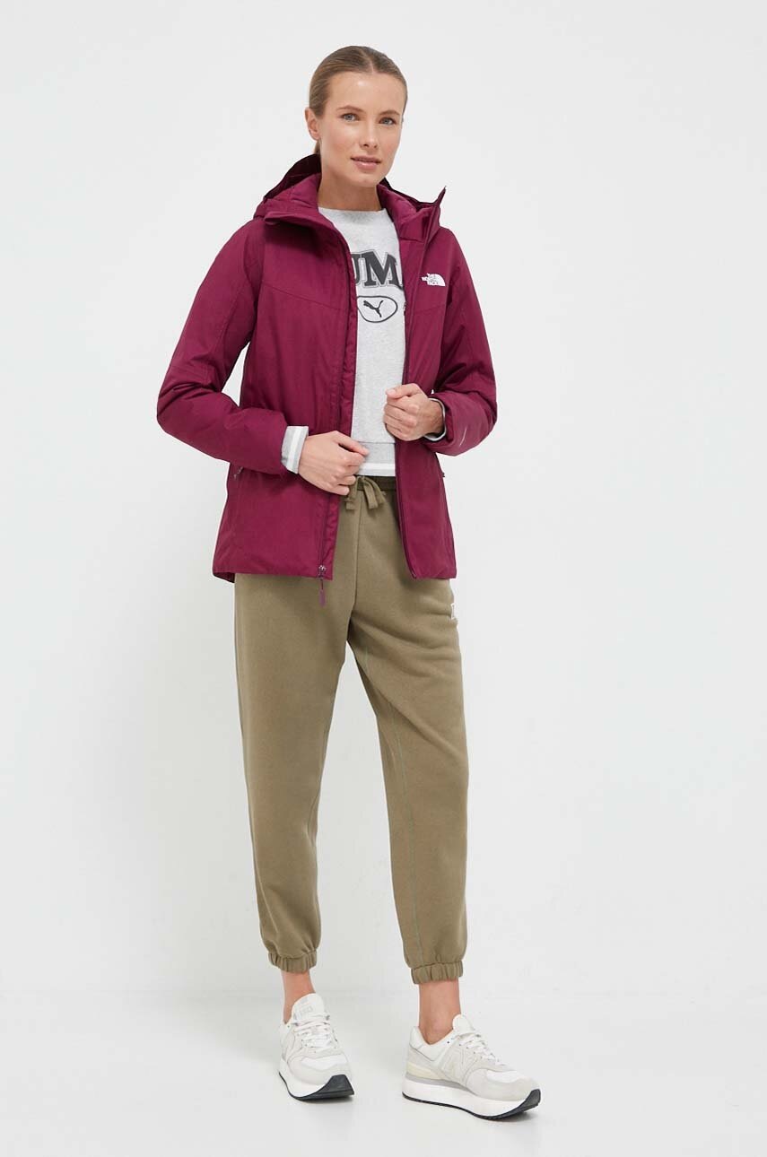 The North Face Jacheta De Exterior Quest Culoarea Bordo