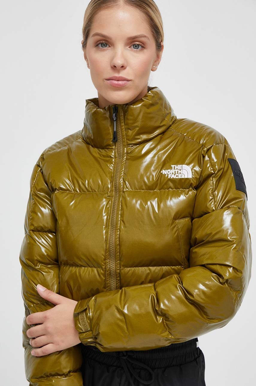 

Яке The North Face Rusta 2.0 в зелено зимен модел с уголемена кройка, Зелен