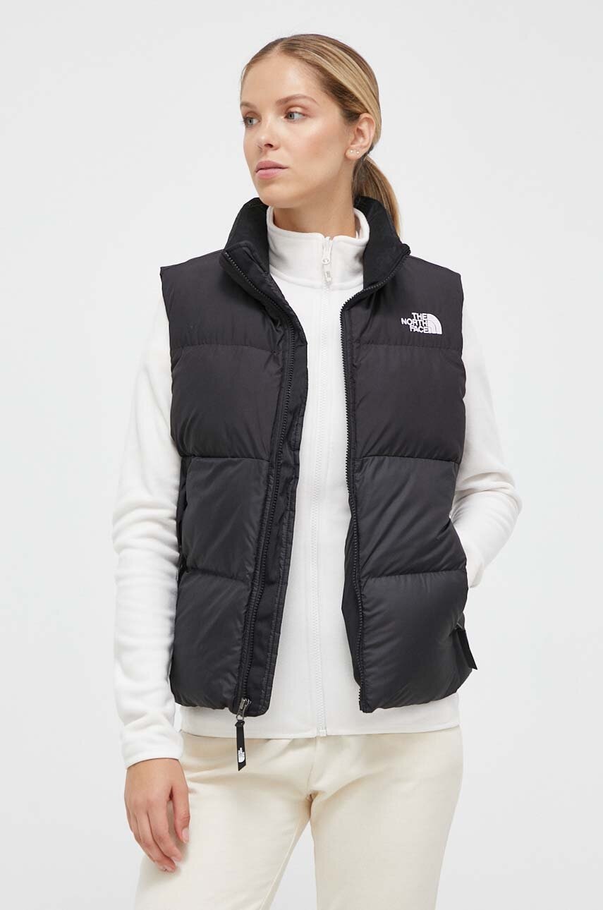 The North Face vestă Saikuru Vest femei, culoarea negru, de iarnă NF0A853OJK31