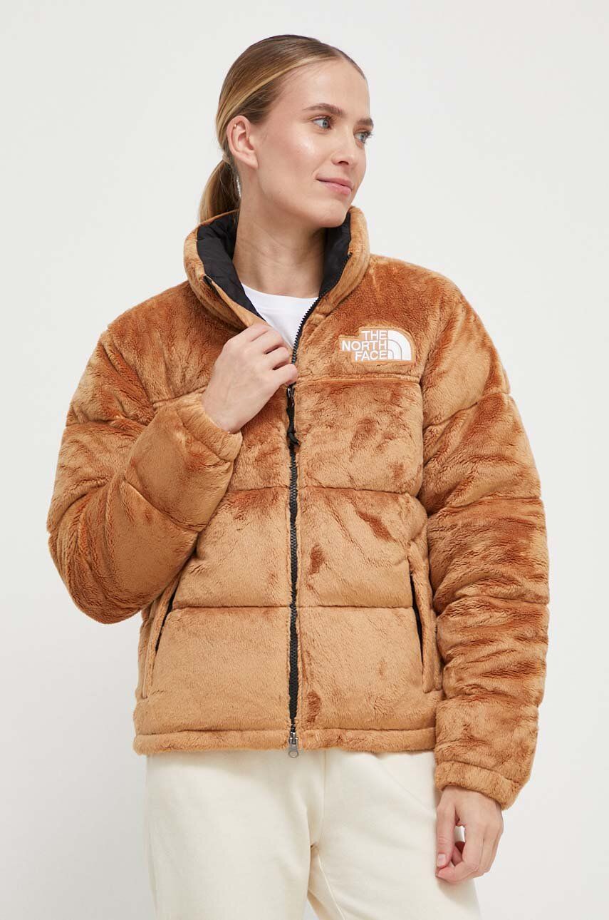 E-shop Péřová bunda The North Face dámská, béžová barva, zimní