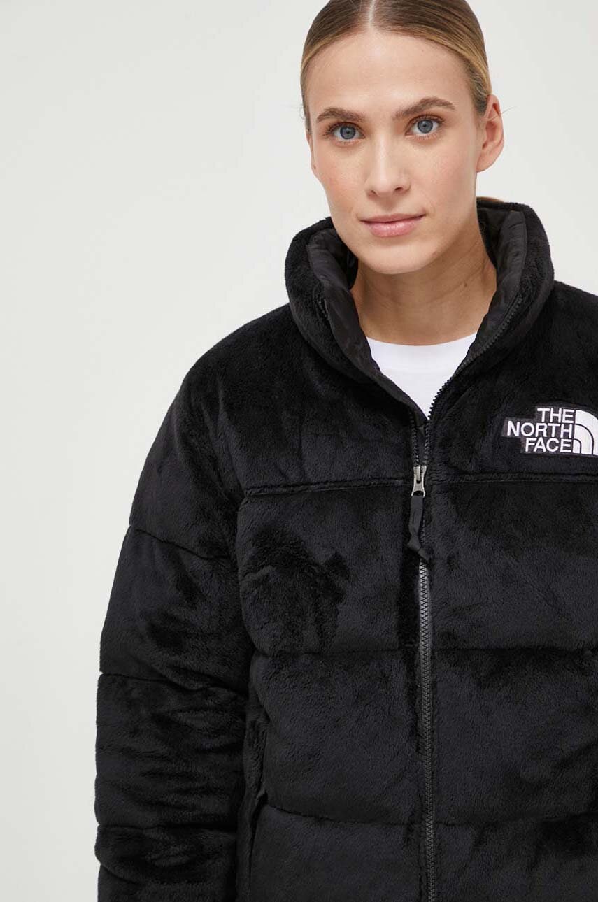 The North Face geacă de puf Versa Velour Nuptse femei, culoarea negru, de iarnă NF0A84F9JK31