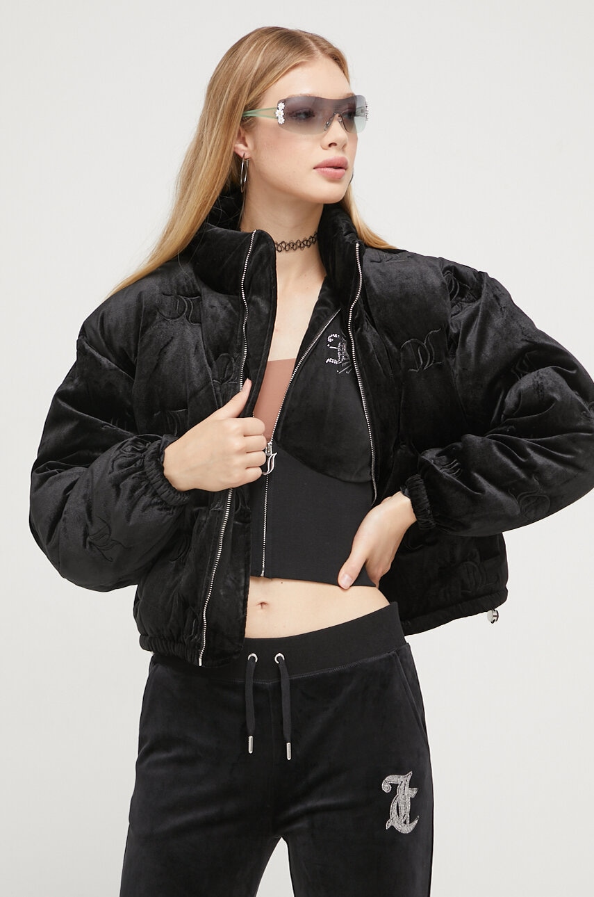 Levně Bunda Juicy Couture dámská, černá barva, zimní