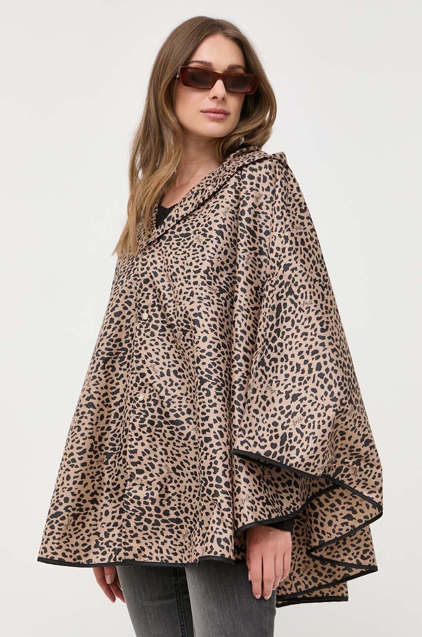 

Дощовик Liu Jo жіноча колір коричневий перехідна oversize