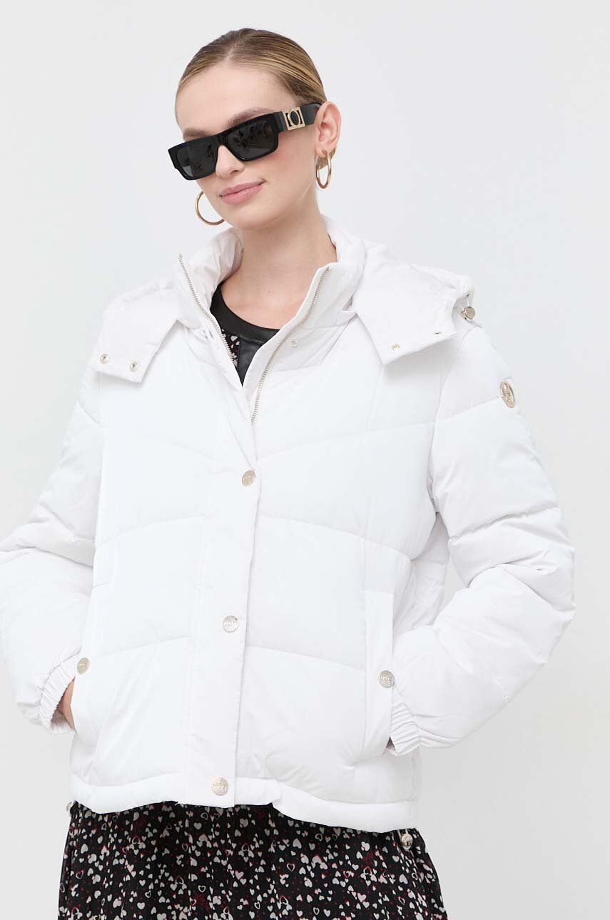 Bunda Liu Jo dámská, bílá barva, zimní - bílá - Hlavní materiál: 100 % Polyester Podšívka: 100 