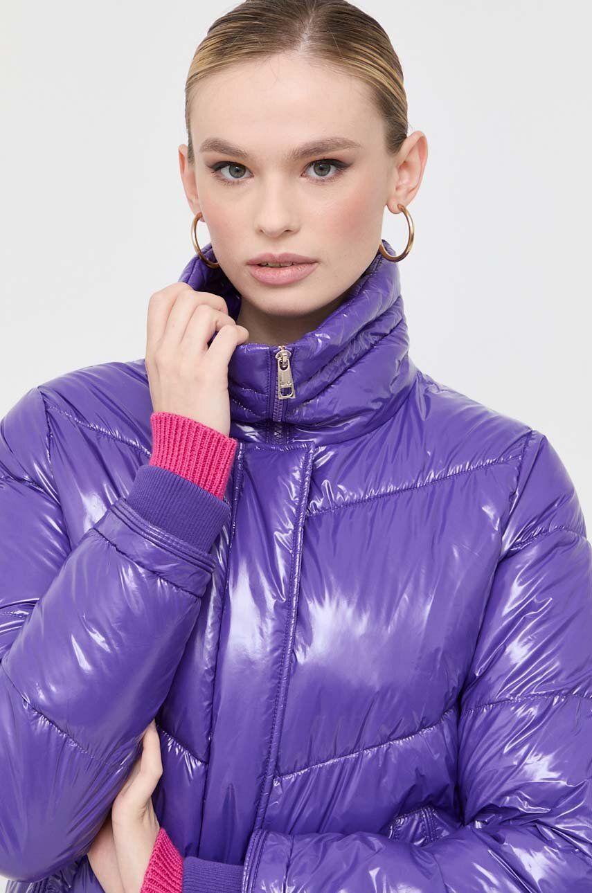 Bunda Liu Jo dámská, fialová barva, zimní - fialová - Hlavní materiál: 100 % Polyamid Výplň: 10
