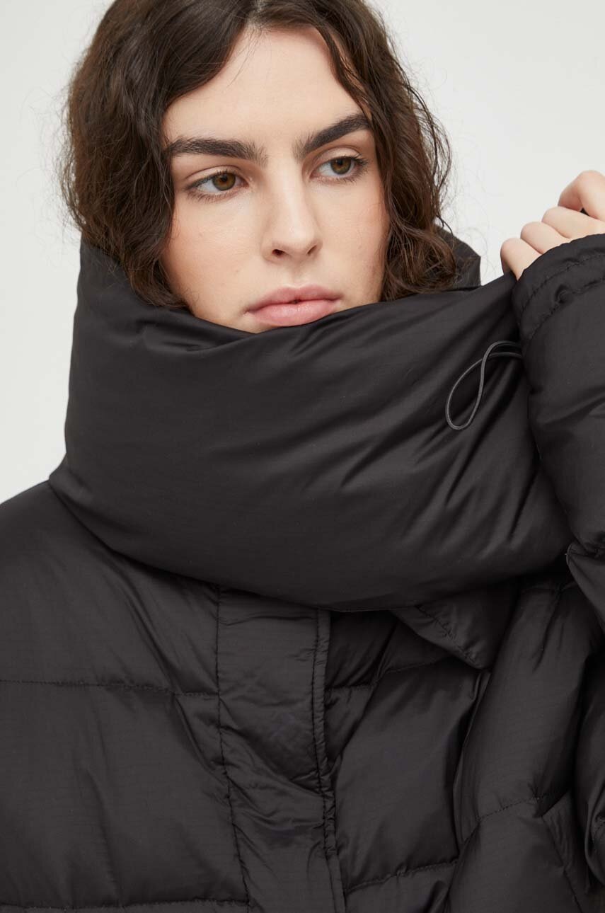 Куртка Herskind жіноча колір чорний зимова oversize 