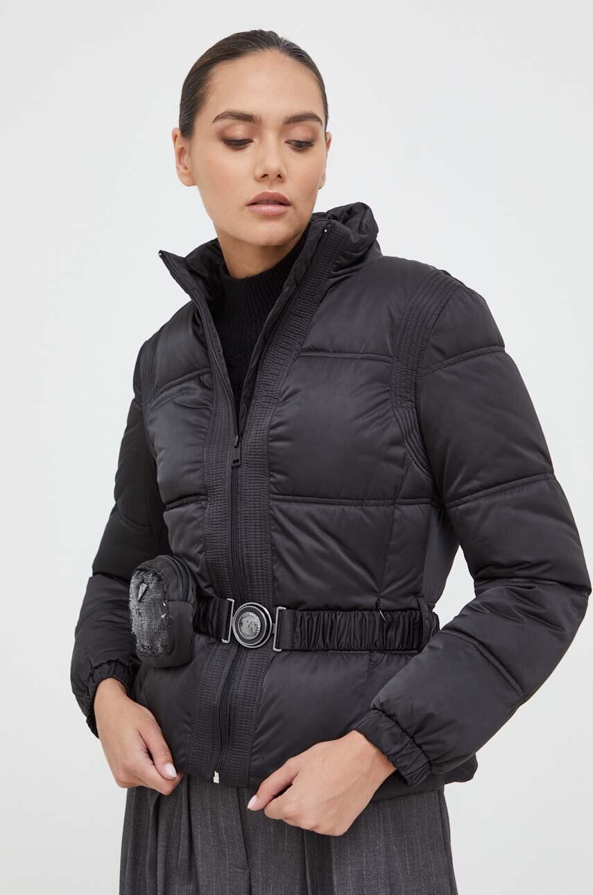 

Куртка Guess жіноча колір чорний зимова