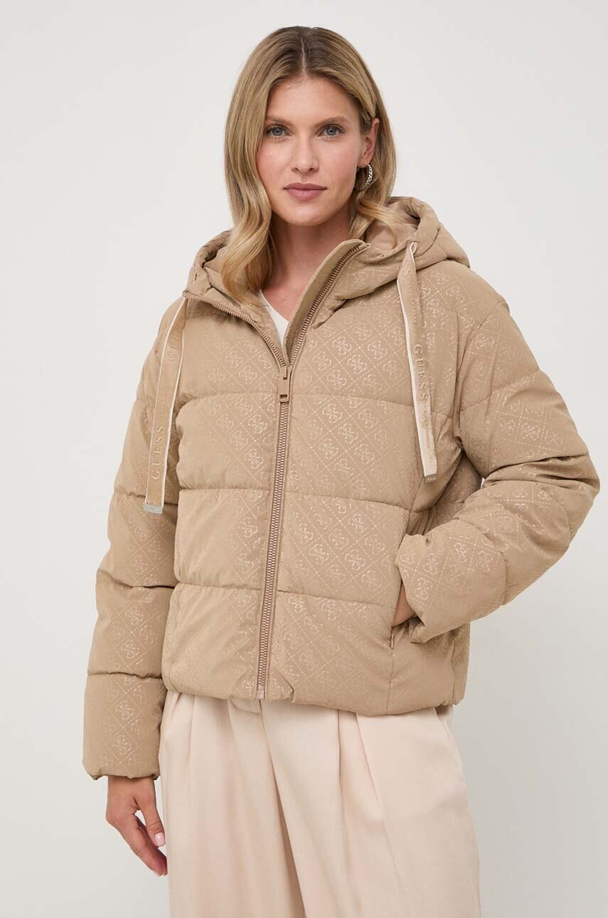 

Куртка Guess женская цвет бежевый зимняя