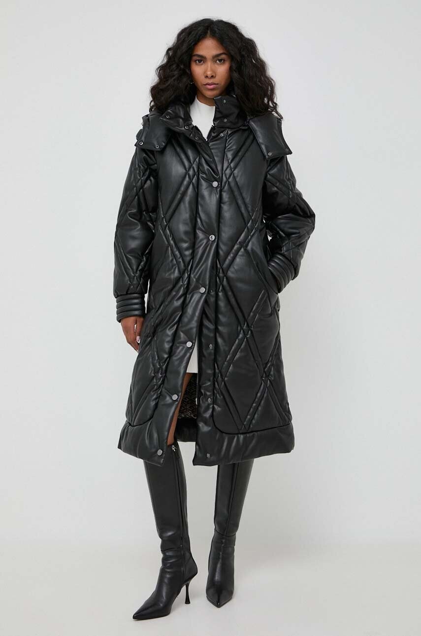 

Куртка Guess жіноча колір чорний зимова