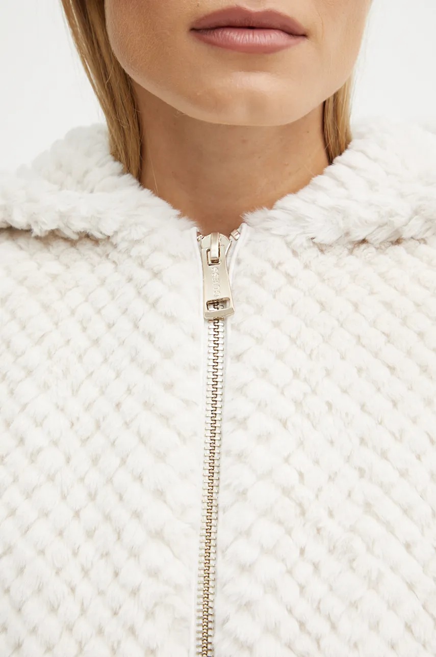 Куртка Guess жіноча колір бежевий перехідна 