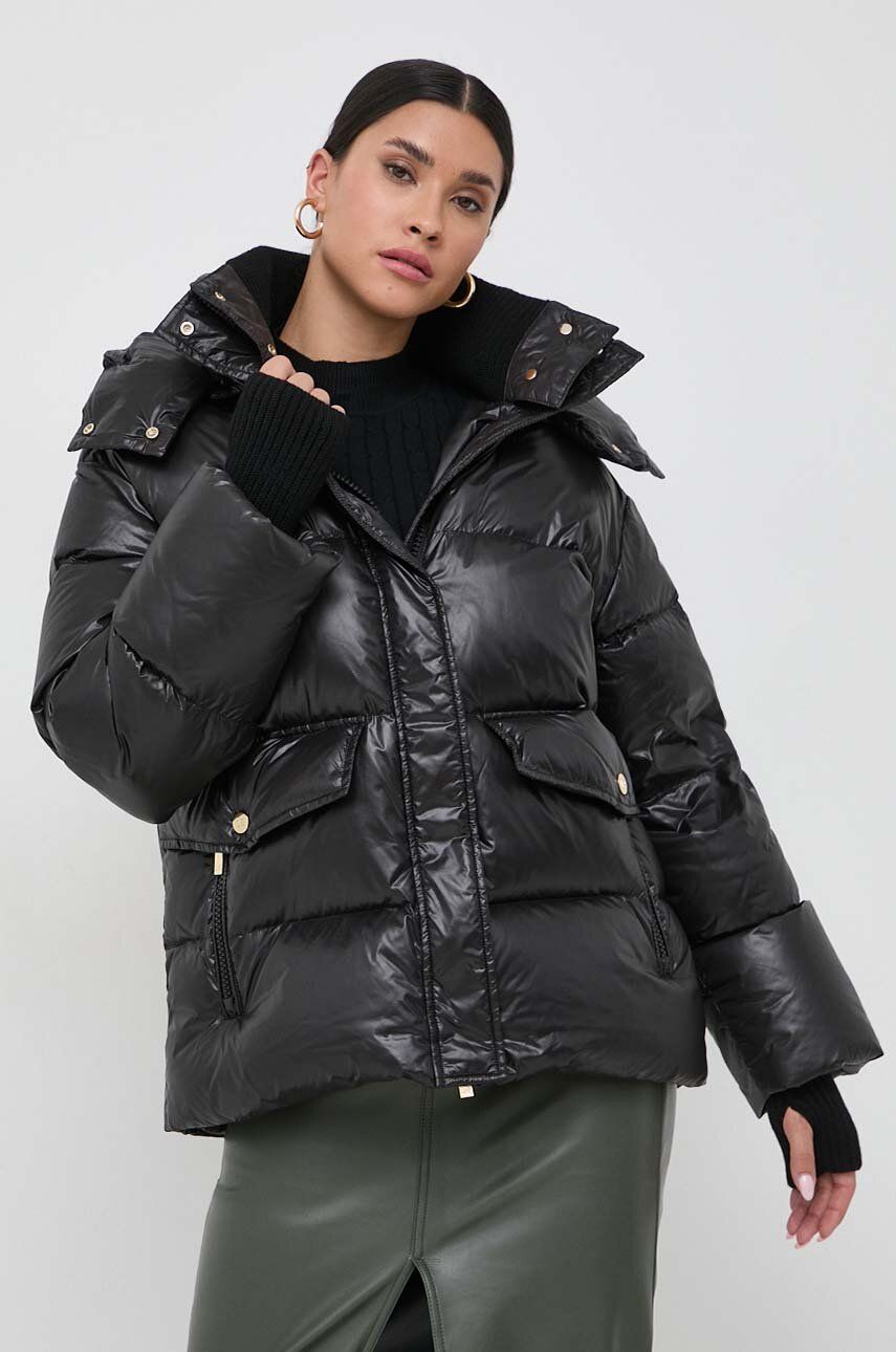 E-shop Péřová bunda Luisa Spagnoli dámská, černá barva, zimní