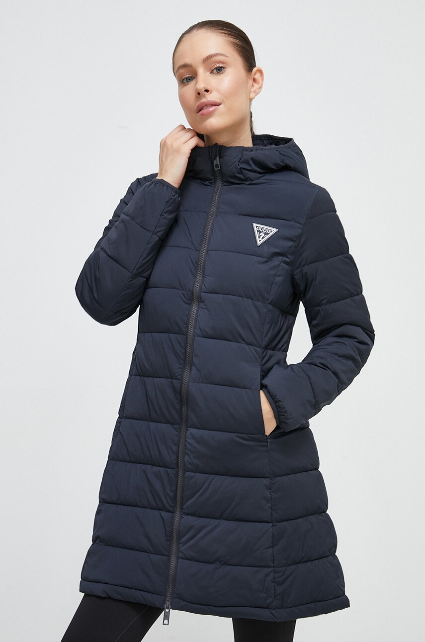

Куртка Guess жіноча колір синій зимова