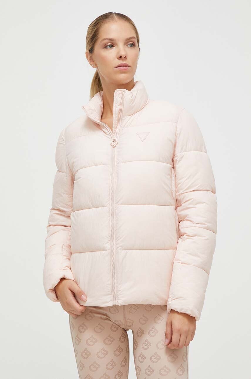 

Куртка Guess женская цвет розовый зимняя