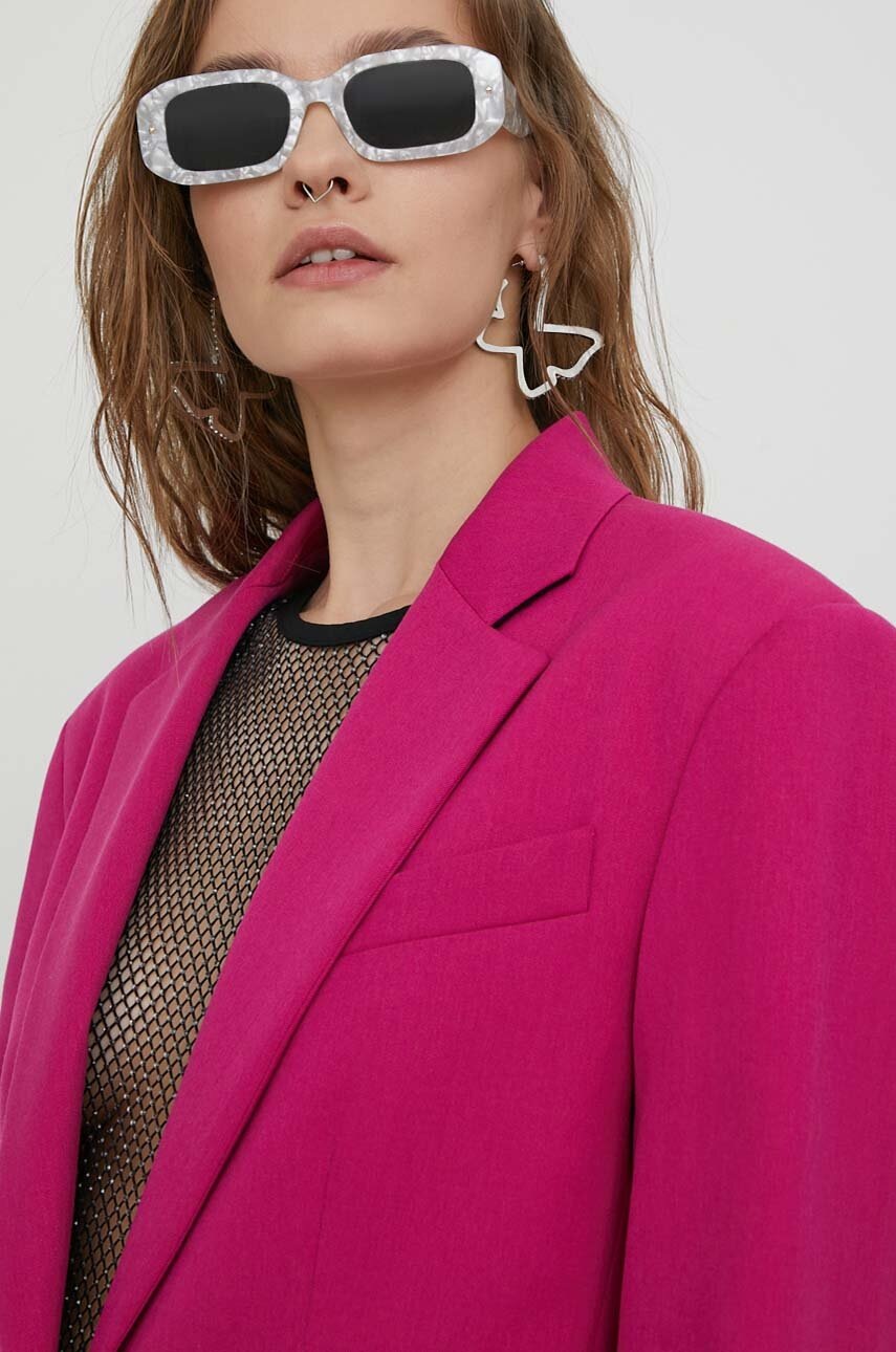 Blazer s příměsí vlny Moschino Jeans (obrázek 4)