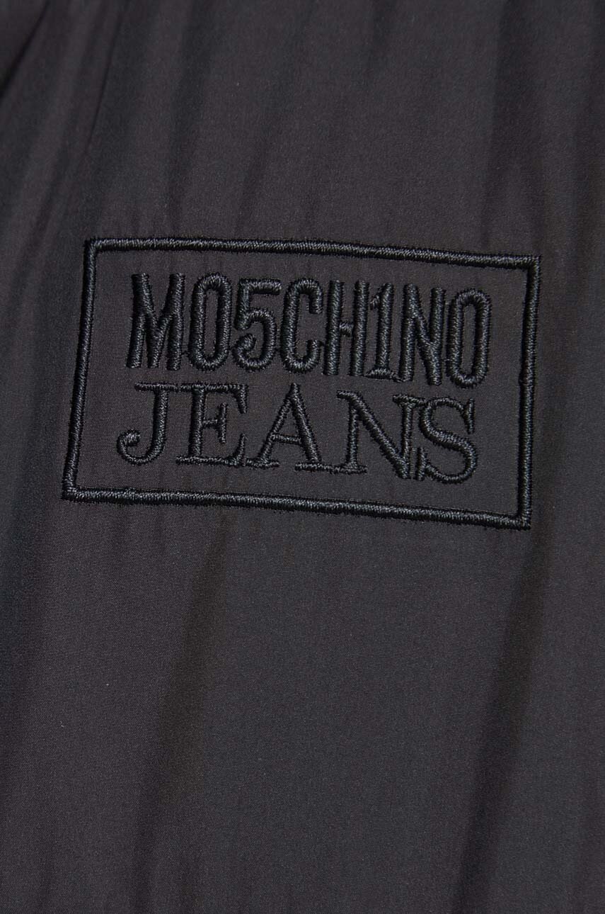 Μπουφάν Moschino Jeans χρώμα: μαύρο φωτογραφία