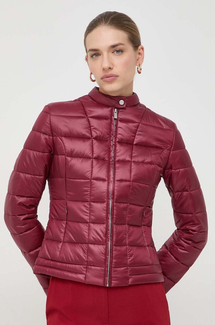 Trussardi Geaca Femei, Culoarea Bordo, De Tranzitie