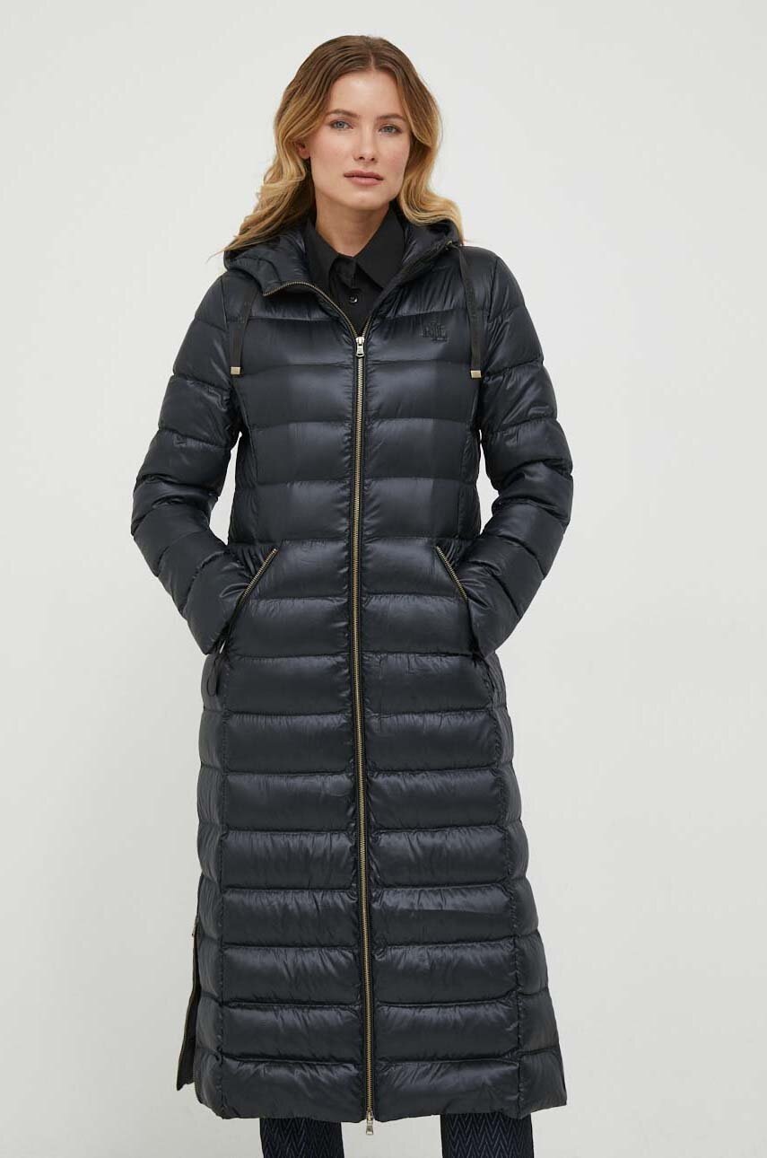 

Пуховая куртка Lauren Ralph Lauren женская цвет чёрный переходная