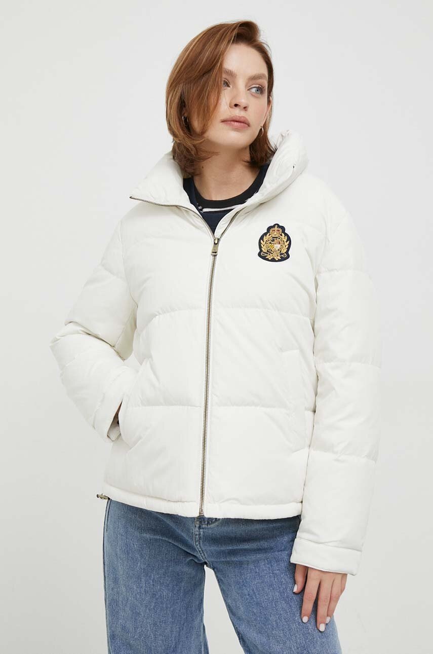

Пухено яке Lauren Ralph Lauren в бежово зимен модел, Бежов