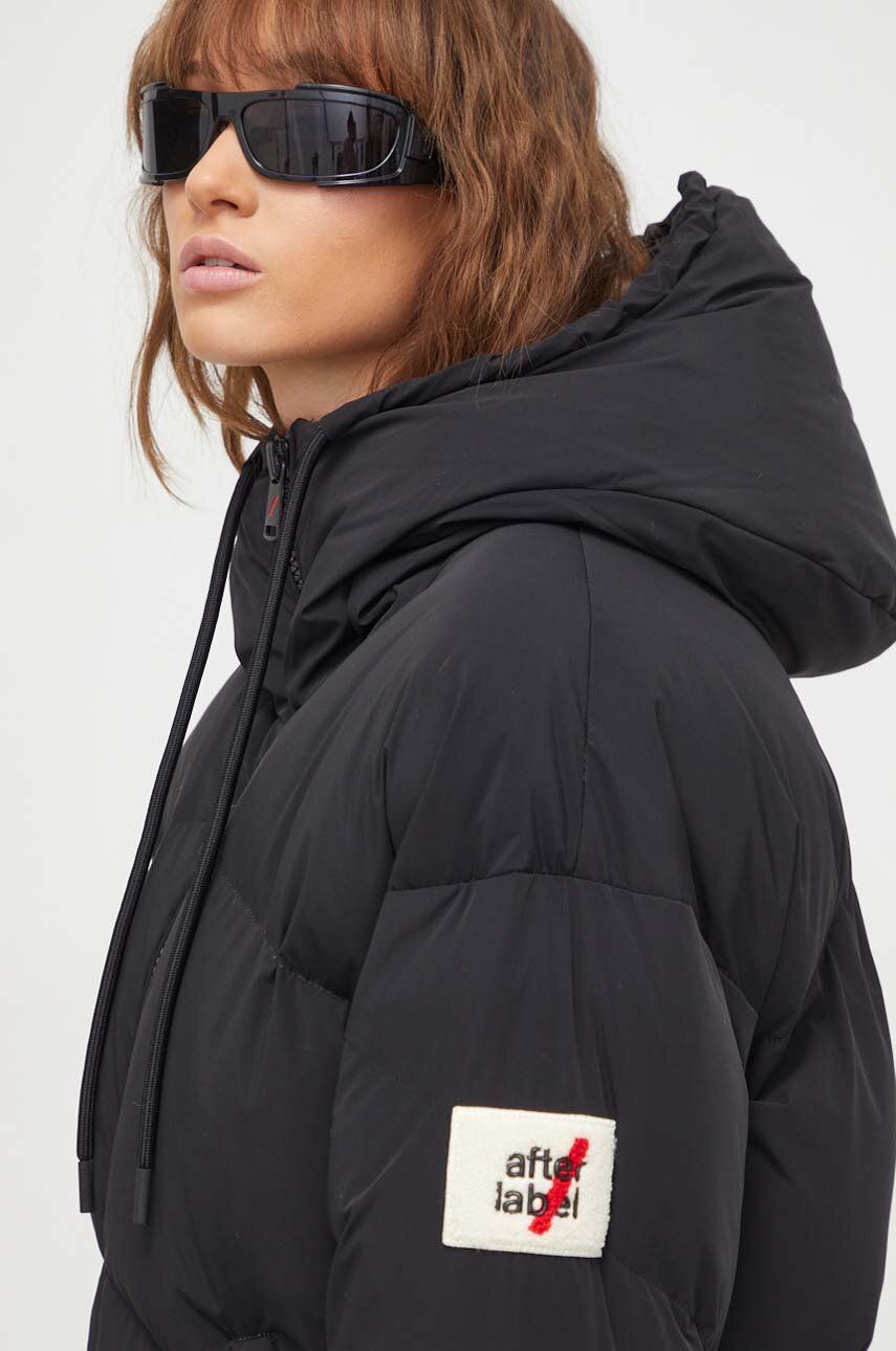 Levně Péřová bunda After Label dámská, černá barva, zimní