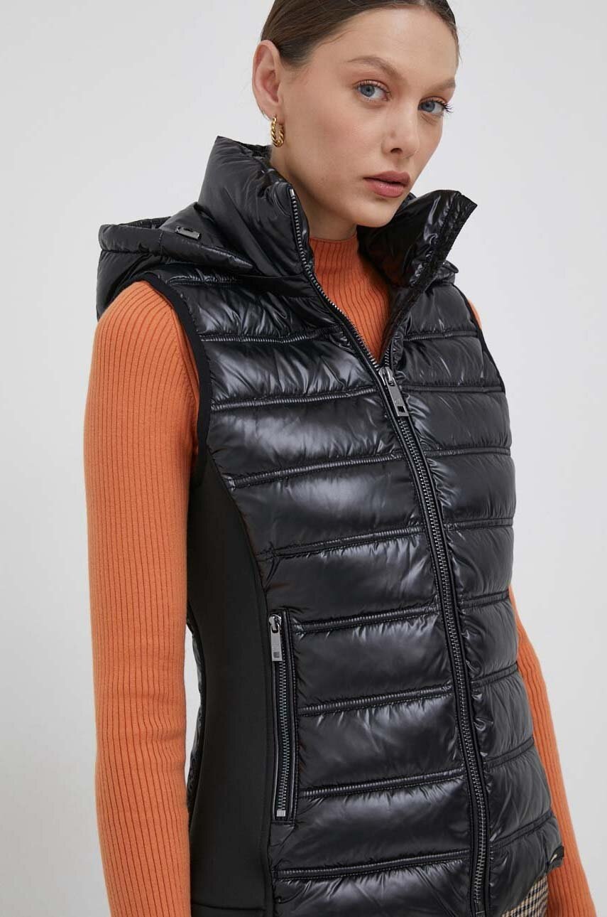 

Елек Calvin Klein дамски в черно зимен модел, Черен