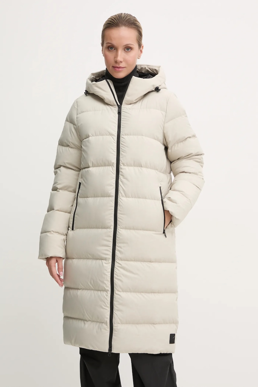 Jack Wolfskin geaca de puf Frozen Palace femei, culoarea gri, de iarna, 1204133 Jack Wolfskin geaca de puf Frozen Palace femei, culoarea gri, de iarna, 1204133