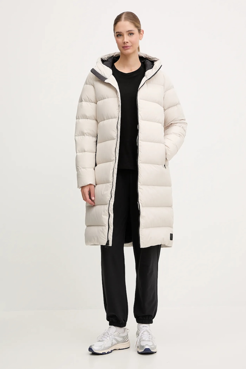 Jack Wolfskin geacă de puf Frozen Palace culoarea gri, 1204133