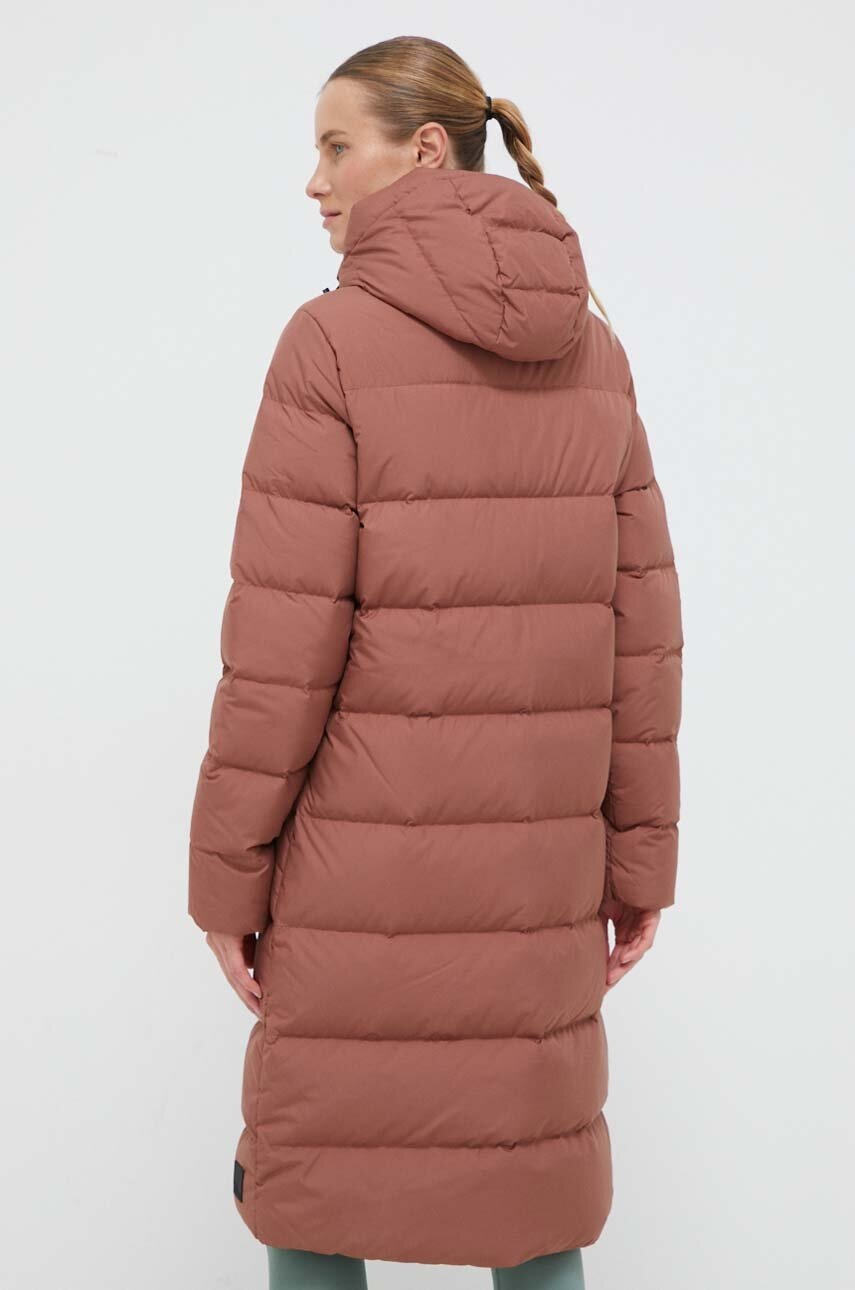 Jack Wolfskin Geaca De Puf Femei, Culoarea Maro, De Iarna