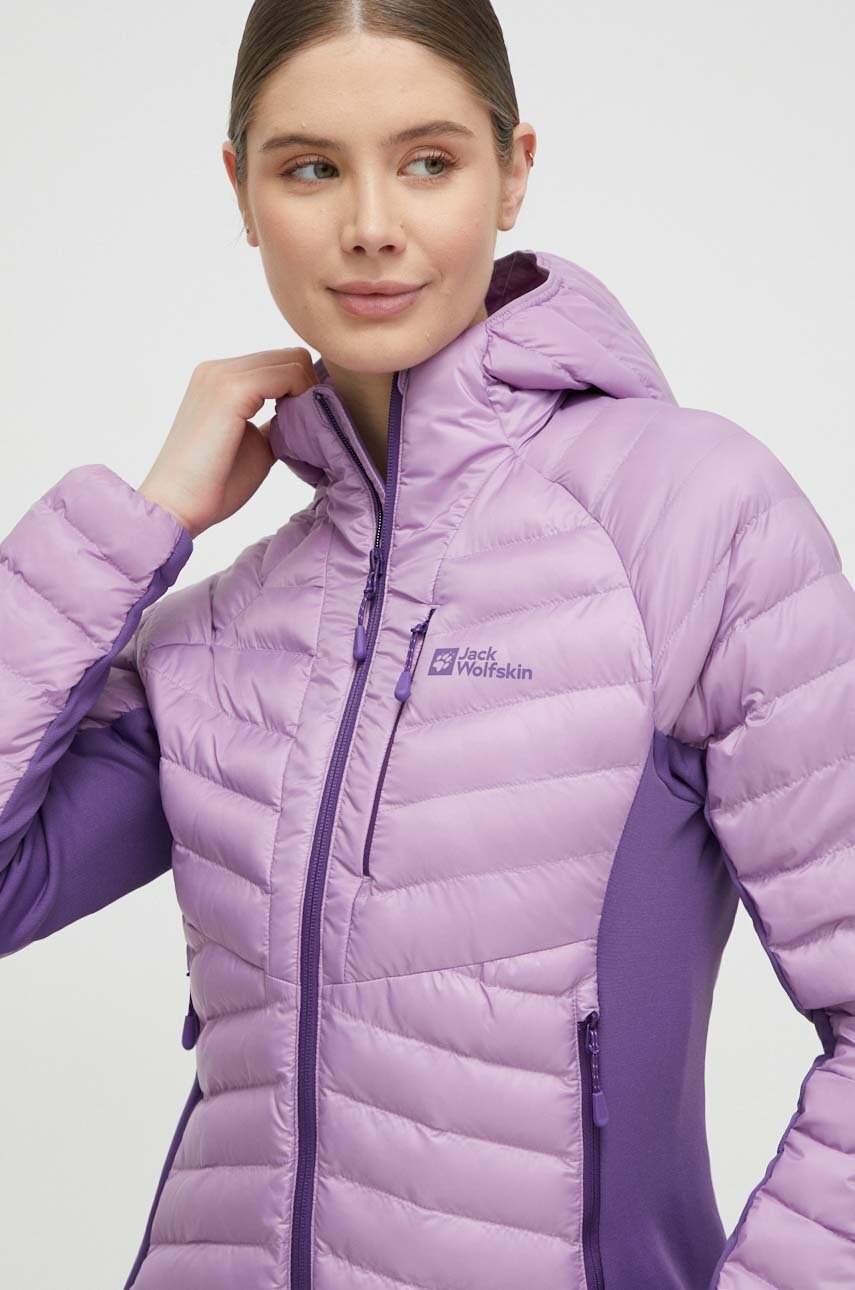 Jack Wolfskin geaca sport Routeburn Pro culoarea violet