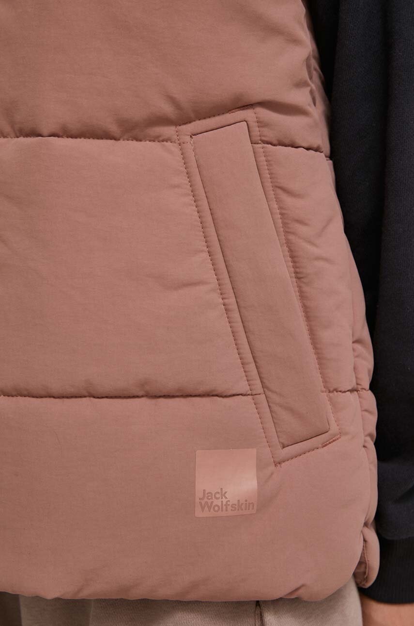 Αμάνικο μπουφάν Jack Wolfskin χρώμα: ροζ φωτογραφία
