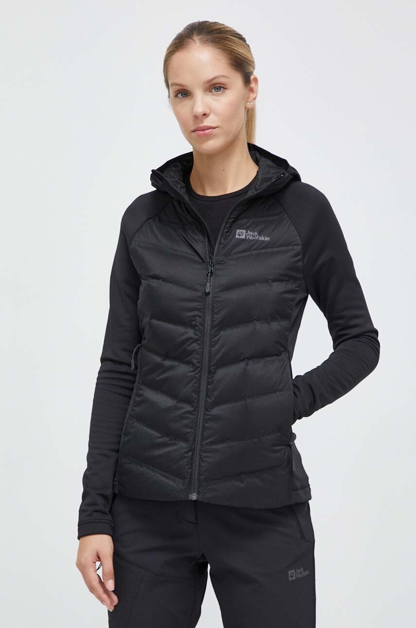 Jack Wolfskin Jacheta De Exterior Tasman Hybrid Culoarea Negru