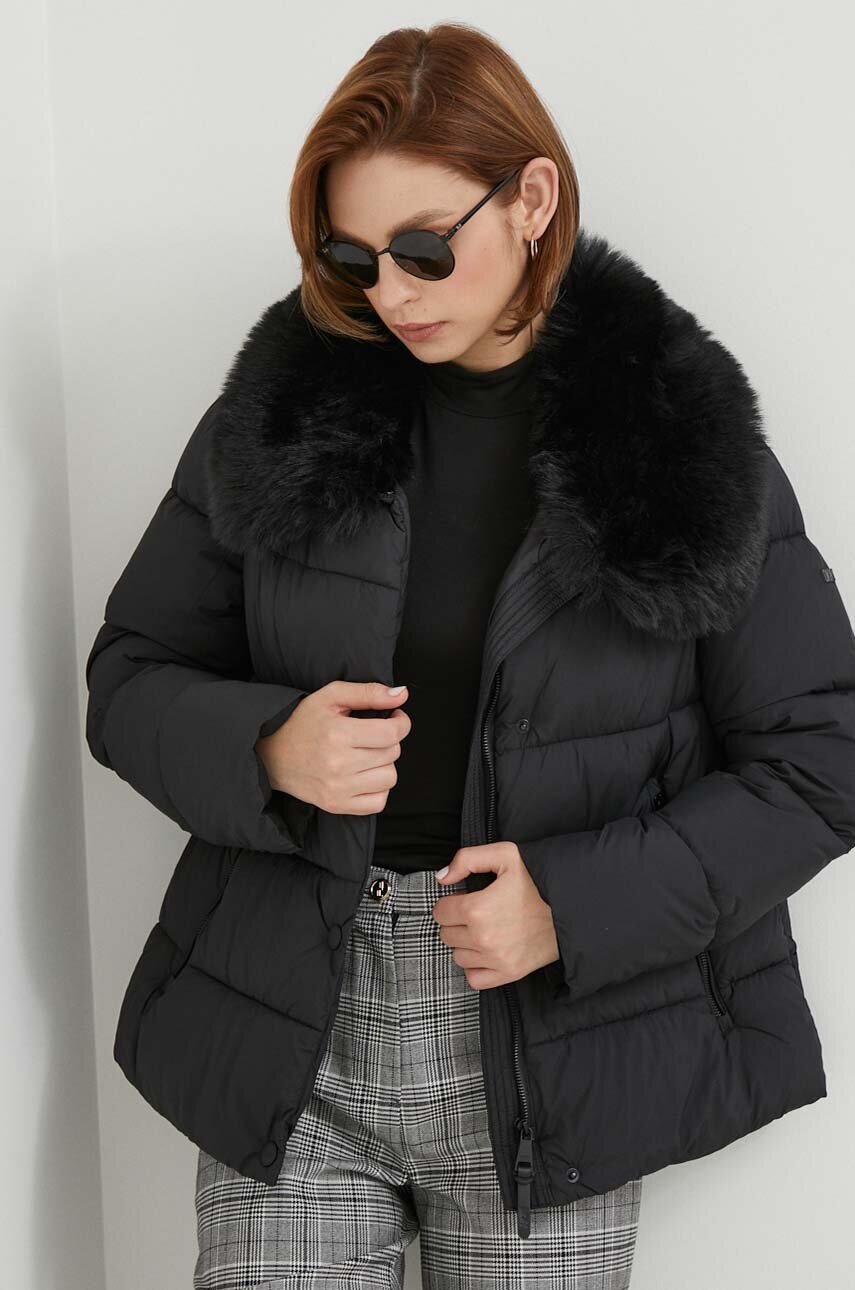 

Куртка Dkny жіноча колір чорний зимова