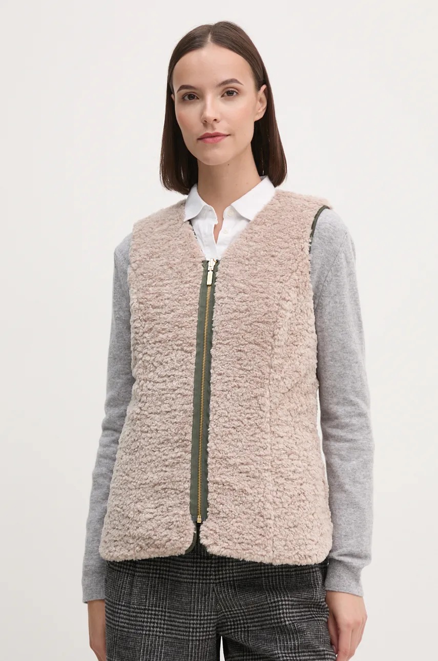 Двусторонняя безрукавка Barbour женский цвет зелёный переходной