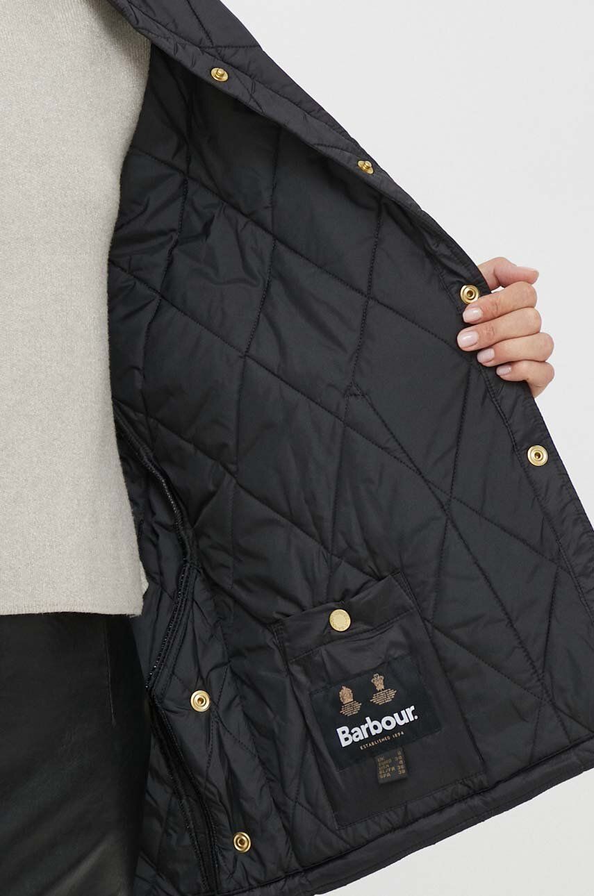 Barbour kurtka damska kolor czarny przejściowa