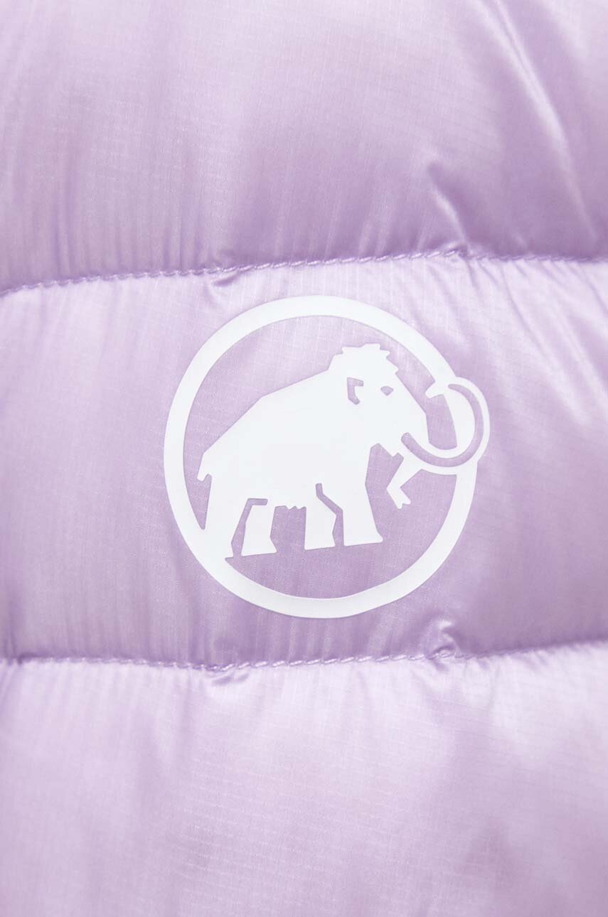 Пухова куртка Mammut жіноча колір фіолетовий 